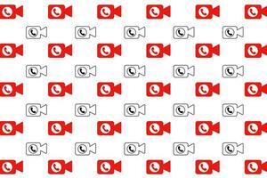 Abstract Video Call Pattern Background vector