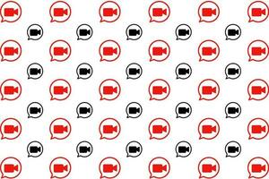 Abstract Video Chat Pattern Background vector