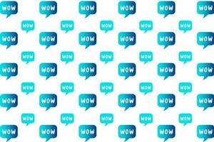 Abstract Wow Message Pattern Background vector