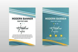 Abstract Vector Light Blue Diagonal Banner Template