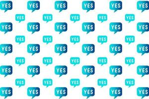 Abstract Yes Pattern Background vector