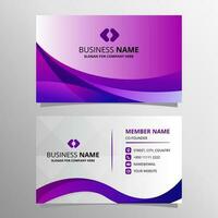 Creative Curved Colored Business Card Template vector