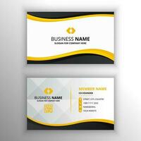 Elegance Colorful Wavy Abstract Business Card Template vector