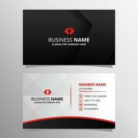 Elegant Vector Gradient Minimal Black Business Card Template