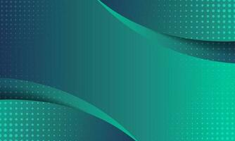 Elegant Vector Gradient Green Curve Background