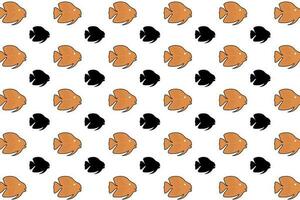Flat Batfish Animal Pattern Background vector