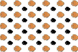Flat Batfish Animal Pattern Background vector