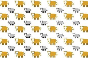 Flat Ant Eater Animal Pattern Background vector