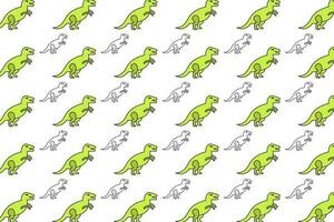 Flat Dinosaur Animal Pattern Background vector