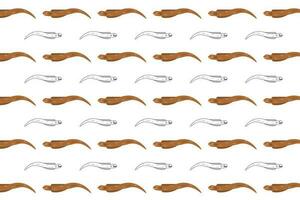 Flat Eel Animal Pattern Background vector