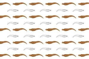 Flat Eel Animal Pattern Background vector