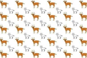 Flat Gazelle Animal Pattern Background vector