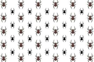 Flat Spider Arthropod Pattern Background vector