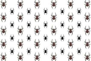 Flat Spider Arthropod Pattern Background vector