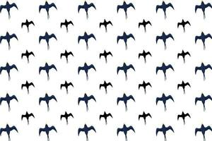 Flat Swallow Bird Pattern Background vector
