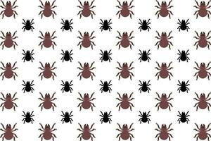 Flat Tarantula Spider Pattern Background vector