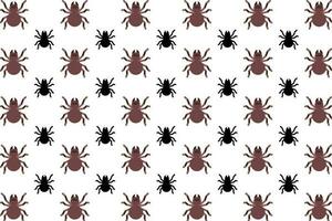 Flat Tarantula Spider Pattern Background vector