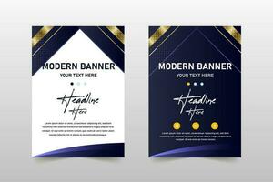 Modern Abstract Luxury Gradient Banner Template vector