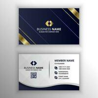 Modern Abstract Luxury Gradient Business Card Template vector