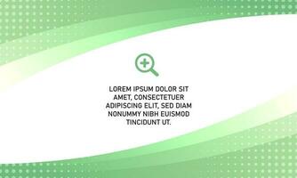 Modern Flat Gradient Curved Green Background vector