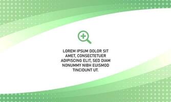 Modern Flat Gradient Curved Green Background vector