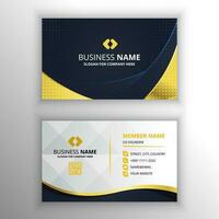 Modern Flat Gradient Golden Luxury Business Card Template vector