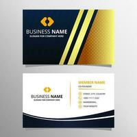 Modern Luxury Blue Business Card Template With Dots vector