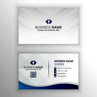 Modern Gradient Gray Business Card With Lines vector