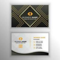 Modern Gradient Black Luxury Business Card Template vector