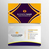 Modern Purple Dotted Business Card Template With Curves vector