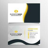 Vector Abstract Business Business Card With Curves