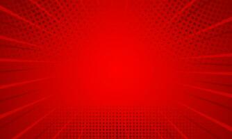 Modern Red Dotted Comic Background vector