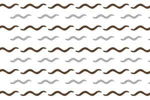 Flat Earthworm Animal Pattern Background vector