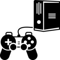 solid icon for joystick vector