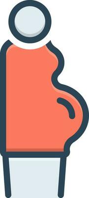 color icon for pregnant