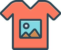 color icon for custom printing vector