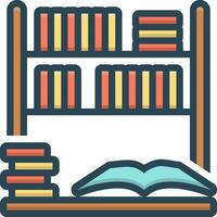 color icon for library vector