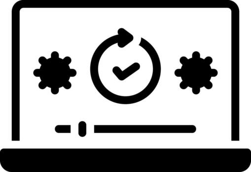 solid icon for updated vector