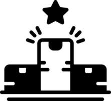 solid icon for quantity vector