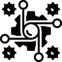 solid icon for synthesis vector