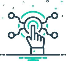 mix icon for interactive vector