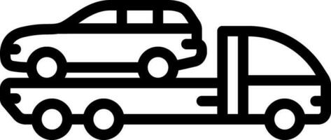 line icon for vehicle vector