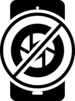 solid icon for ban vector