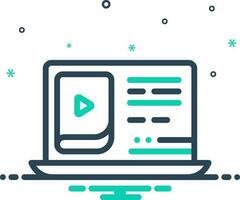 mix icon for course vector