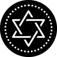 solid icon for jewish vector