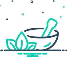 mix icon for herbs vector