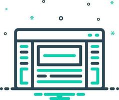 mix icon for interfaces vector