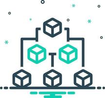 mix icon for structures vector