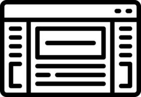 line icon for interfaces vector
