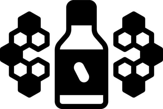 sólido icono para hidrocodona vector